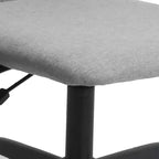 vidaXL Sedia da ufficio grigio chiaro in tessuto, metallo, compensato Standard