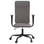 vidaXL Sedia da ufficio grigio chiaro in tessuto, metallo, compensato Standard