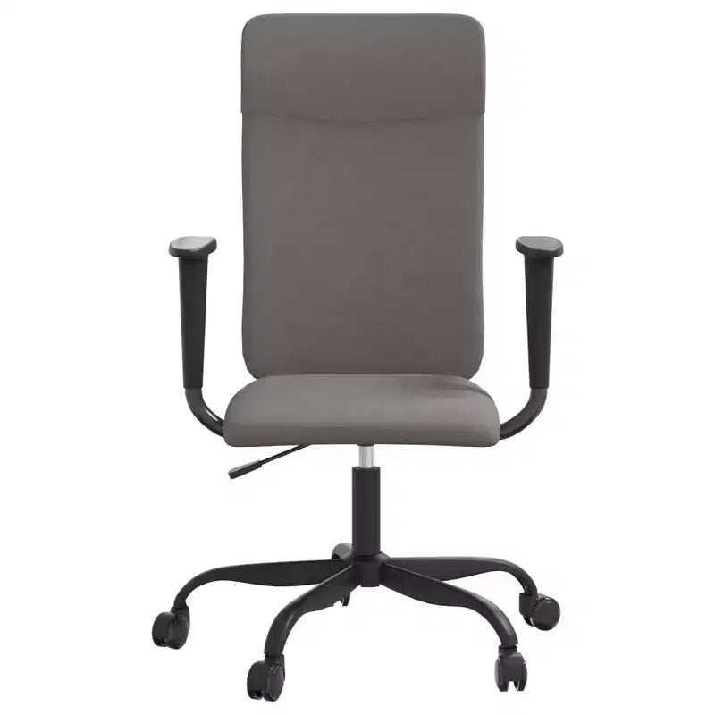 vidaXL Sedia da ufficio grigio chiaro in tessuto, metallo, compensato Standard
