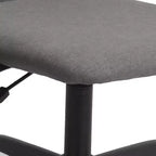 vidaXL Sedia da ufficio grigio chiaro in tessuto, metallo, compensato Standard