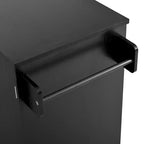 Credenza ModernLuxe con ante e cassetti, mobile dispensa per cucina con ripiani regolabili e portabottiglie laterali per sala da pranzo