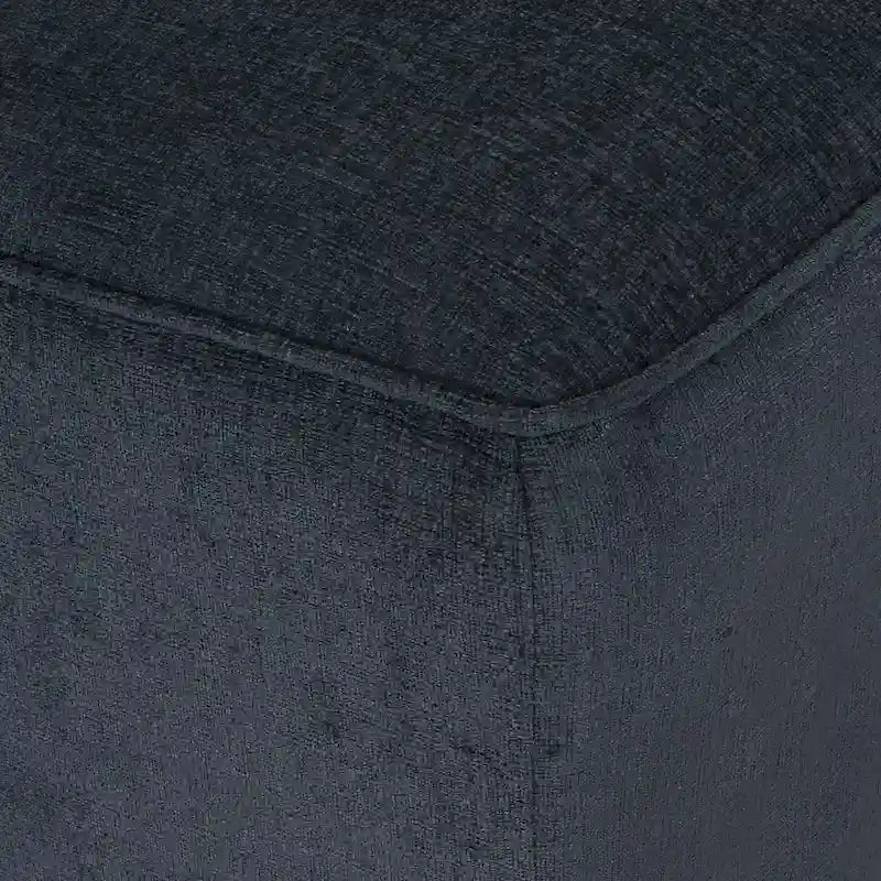 Chaise longue doppia imbottita da 66" con gambe in betulla e capitonné