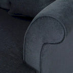 Chaise longue doppia imbottita da 66" con gambe in betulla e capitonné