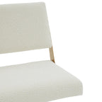 Sedia da Ufficio Girevole in Pelle Vegana con Gambe Dorate – 56 cm L x 61 cm P x 86 cm H
