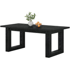 Tavolo da pranzo rettangolare in legno stile rustico da 160 cm per 4-6 persone