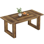 Tavolo da pranzo rettangolare in legno stile rustico da 160 cm per 4-6 persone