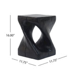 Tavolino MGO Twist Shape, effetto legno