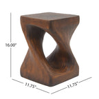 Tavolino MGO Twist Shape, effetto legno