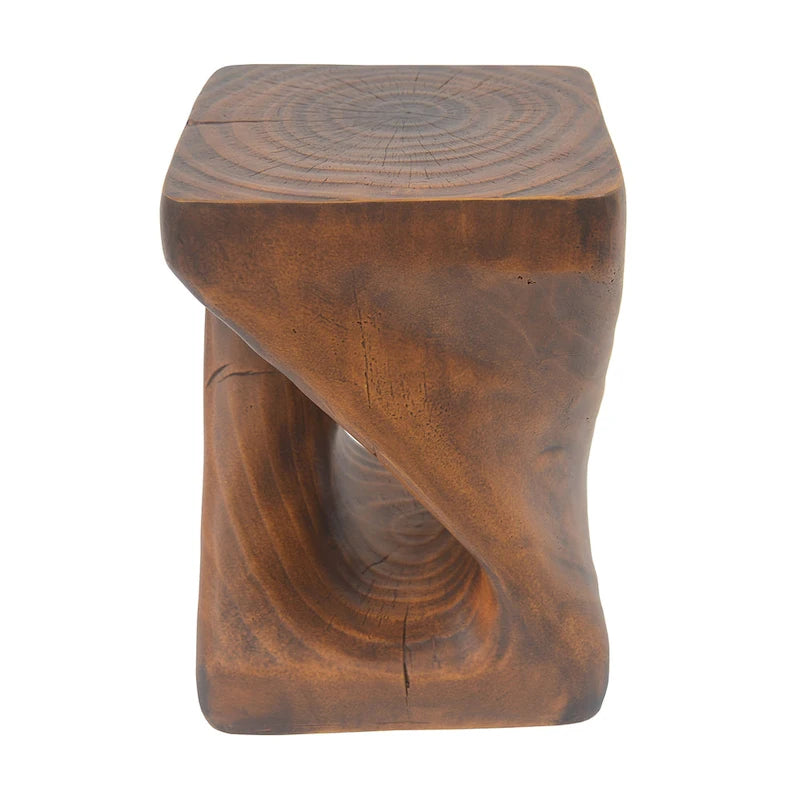 Tavolino MGO Twist Shape, effetto legno