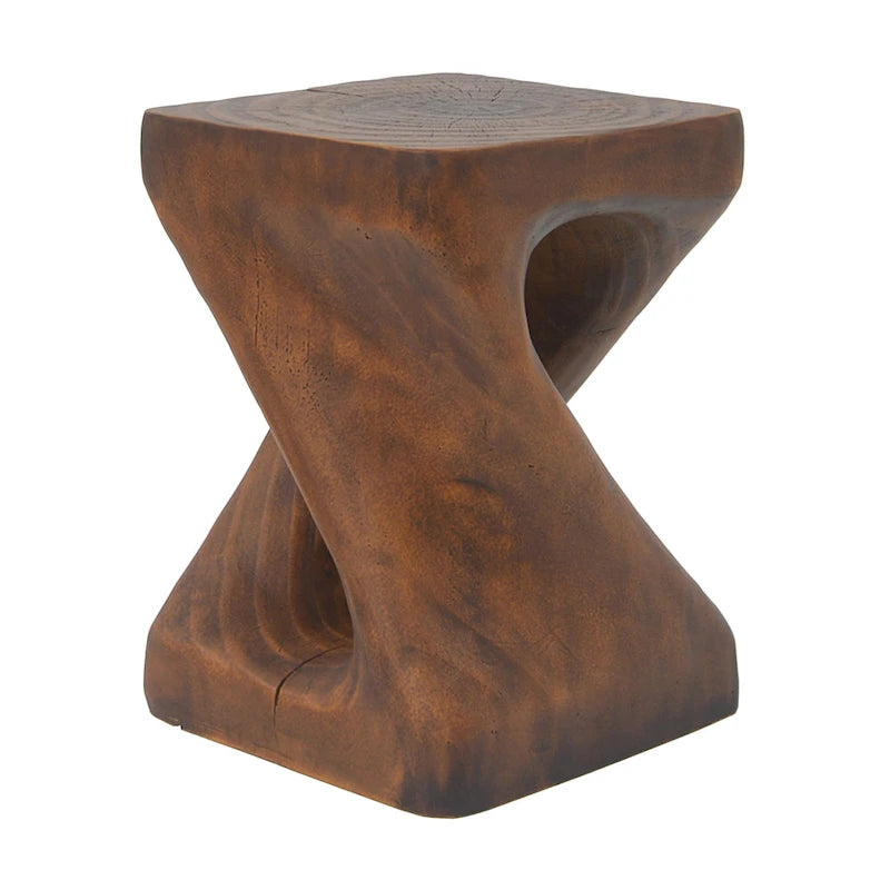 Tavolino MGO Twist Shape, effetto legno