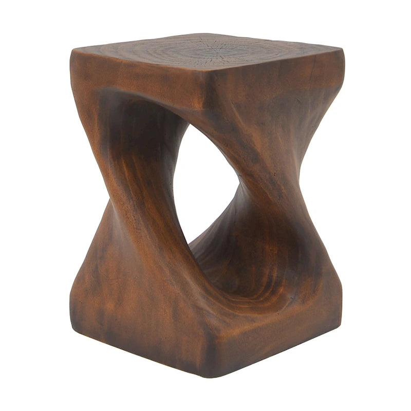 Tavolino MGO Twist Shape, effetto legno