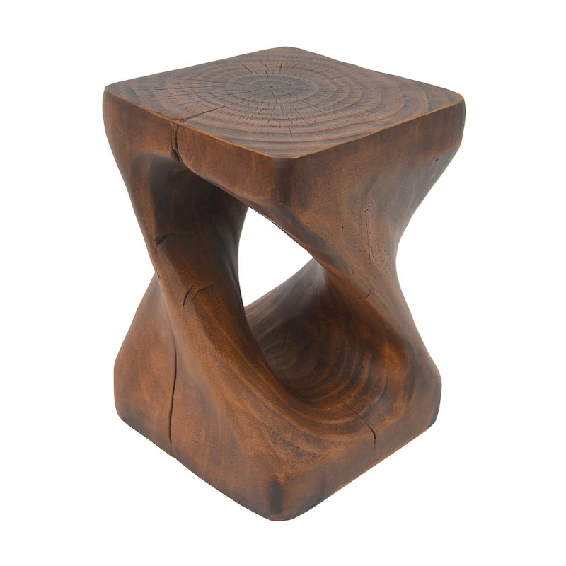 Tavolino MGO Twist Shape, effetto legno