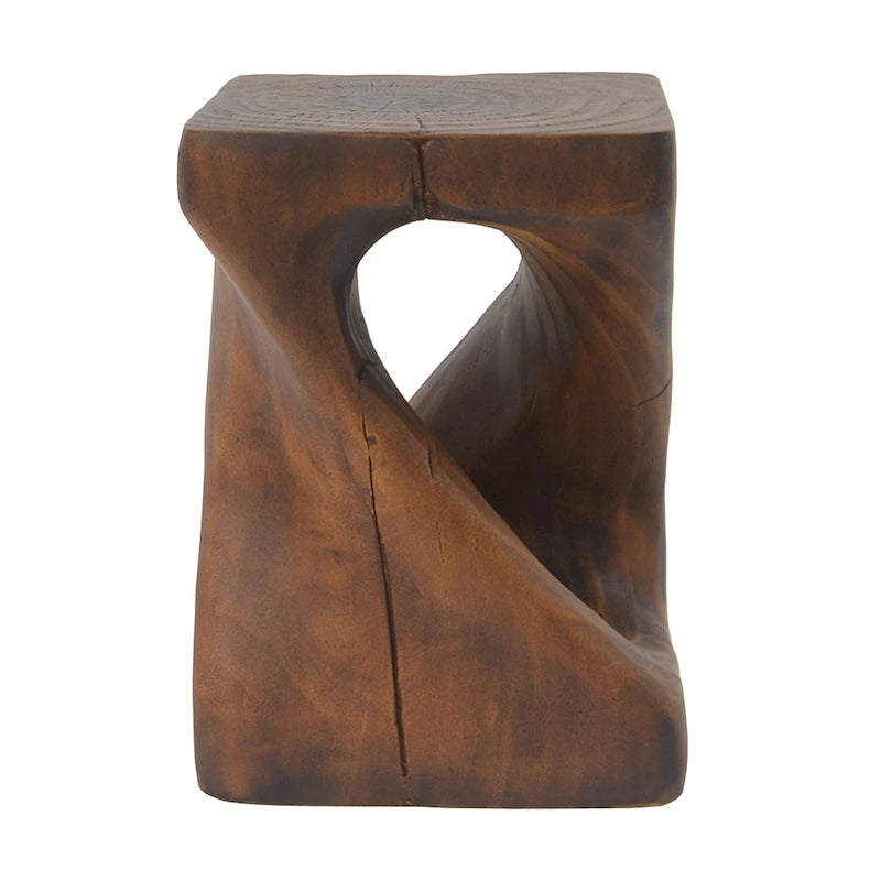 Tavolino MGO Twist Shape, effetto legno
