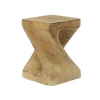 Tavolino MGO Twist Shape, effetto legno