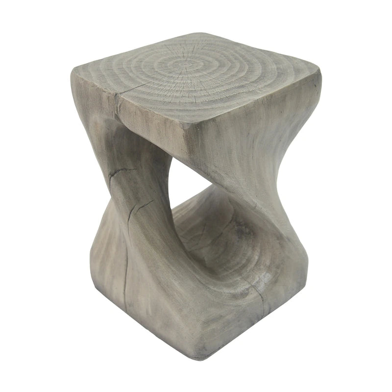 Tavolino MGO Twist Shape, effetto legno