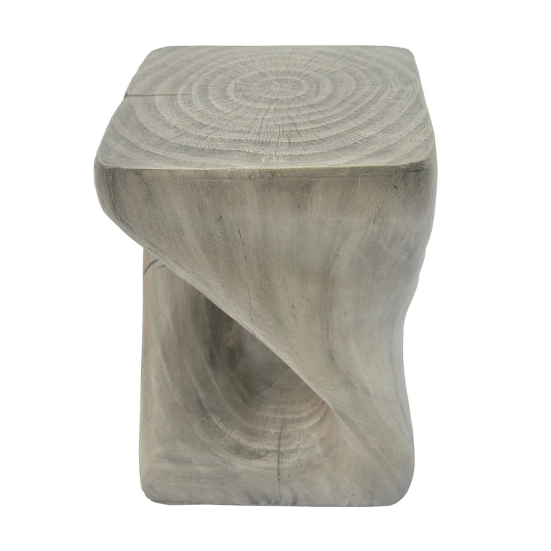 Tavolino MGO Twist Shape, effetto legno