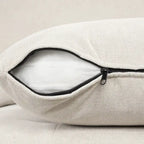 Divano componibile a U da 297 cm, 6 posti, oversize, beige, con letto estraibile