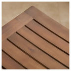 Set di 2 sgabelli da bar Easton Slat da 24" (altezza bancone) Mogano - Christopher Knight Home: Senza braccioli, rosso scuro, struttura in legno massello, motivo a tinta unita