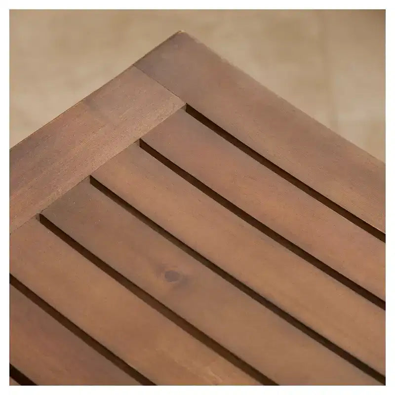 Set di 2 sgabelli da bar Easton Slat da 24" (altezza bancone) Mogano - Christopher Knight Home: Senza braccioli, rosso scuro, struttura in legno massello, motivo a tinta unita