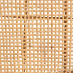 Sgabello da bar Bali & Pari Moscow in rattan e legno con altezza bancone, naturale/noce: stile bohémien, struttura in mango, nessun montaggio richiesto