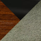 LumiSource Set di 2 Sgabelli da Bar Curva Legno Noce/Tessuto Verde