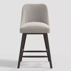 Sgabello da bar Geller altezza bancone da 68,5 cm con poggiapiedi, bouclé grigio - Threshold™