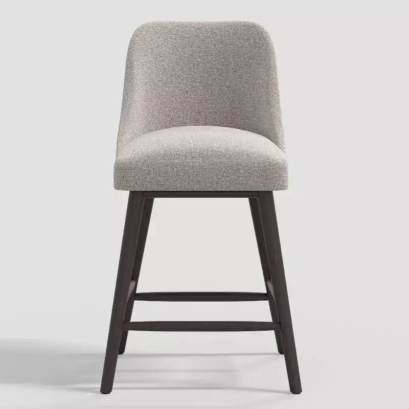 Sgabello da bar Geller altezza bancone da 68,5 cm con poggiapiedi, bouclé grigio - Threshold™