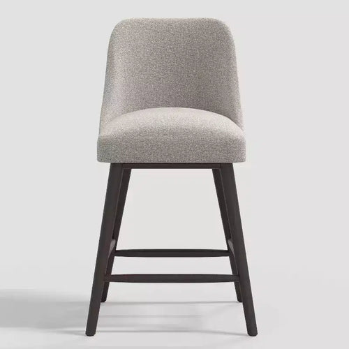 Sgabello da bar Geller altezza bancone da 68,5 cm con poggiapiedi, bouclé grigio - Threshold™