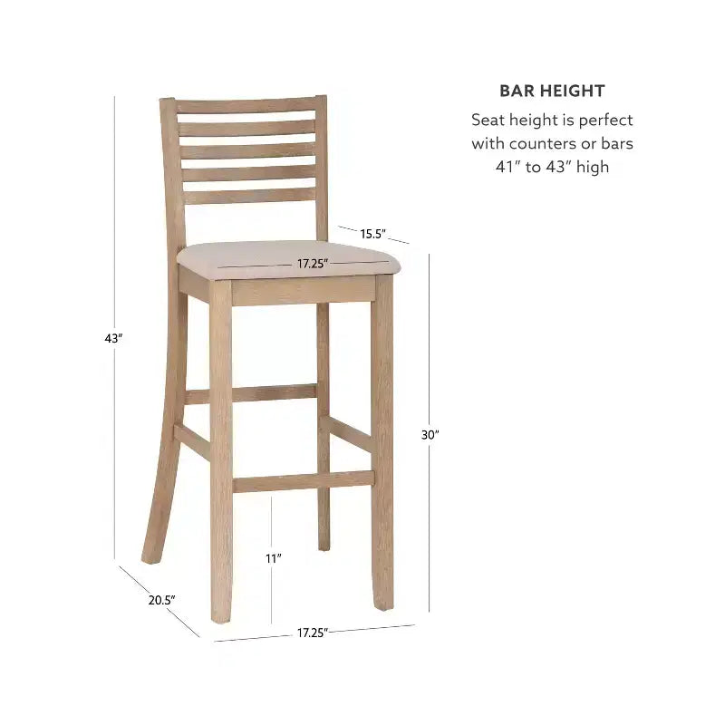 Sgabello Linon Torino Grigio