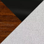 LumiSource Set di 2 Sgabelli da Bancone Hank Altezza Contatore Legno Noce/Tessuto Grigio Chiaro