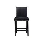 Set di 2 sgabelli da bar ad altezza bancone in similpelle Pia neri - Picket House Furnishings