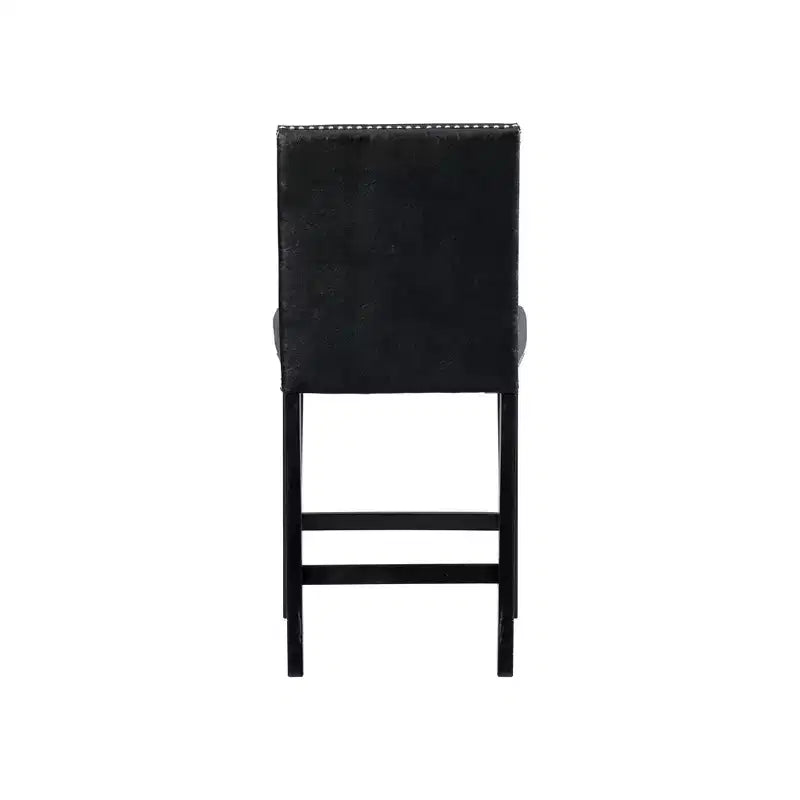 Set di 2 sgabelli da bar ad altezza bancone in similpelle Pia neri - Picket House Furnishings