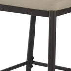 Christopher Knight Home Set di 2 Sgabelli da Bar Industriali Arya in Metallo e Pelle Aire Altezza Bancone Kaki