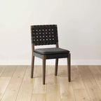 Sedia da pranzo in similpelle Nathan James Cohen, nera