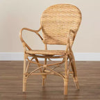 Set sedie da pranzo Genna Rattan Naturale/Marrone - bali & pari