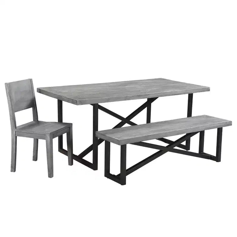 Panca da pranzo in legno di mango Raven marrone da 60" - Timbergirl