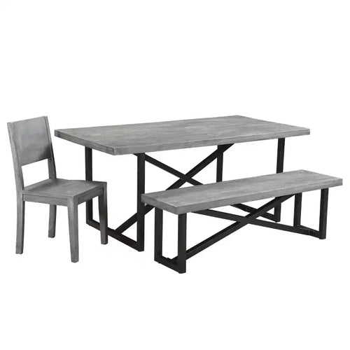 Panca da pranzo in legno di mango Raven marrone da 60" - Timbergirl