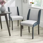angelo:HOME Sedia da pranzo Grayson grigio/blu navy
