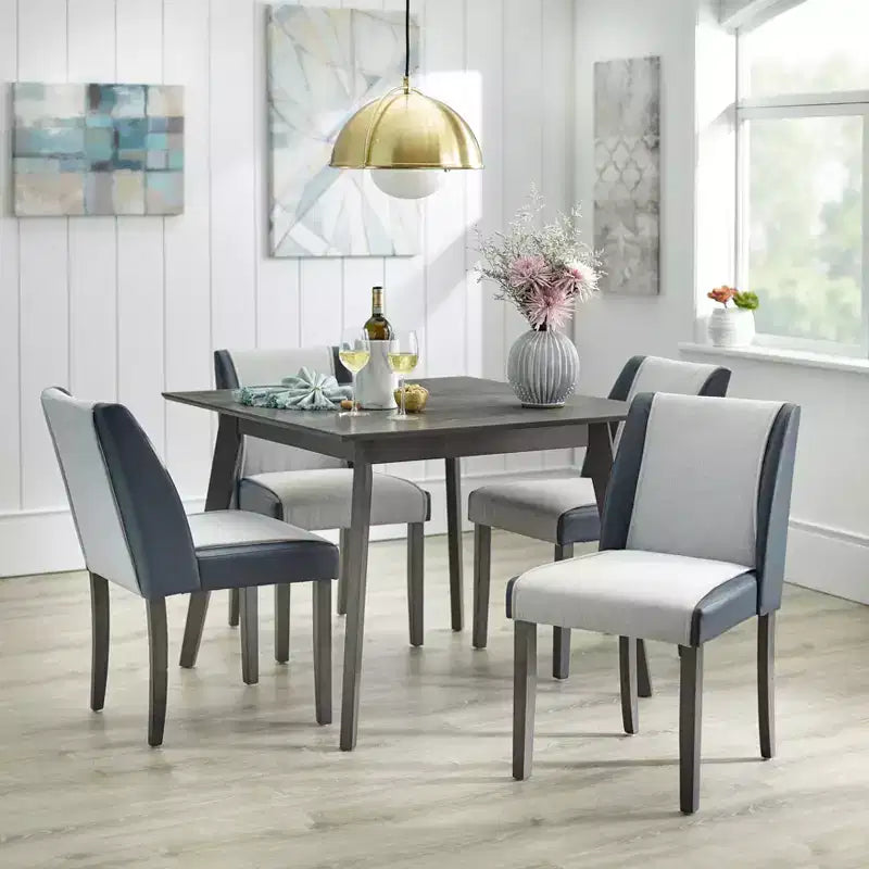 angelo:HOME Sedia da pranzo Grayson grigio/blu navy