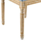 Christopher Knight Home, Set di 2 sedie da pranzo Peyton in tessuto e legno di ispirazione francese, blu ardesia