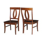 Set di 2 sedie Cosmo Verona Splat Back Espresso - International Concepts