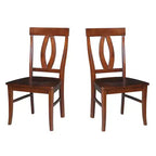 Set di 2 sedie Cosmo Verona Splat Back Espresso - International Concepts