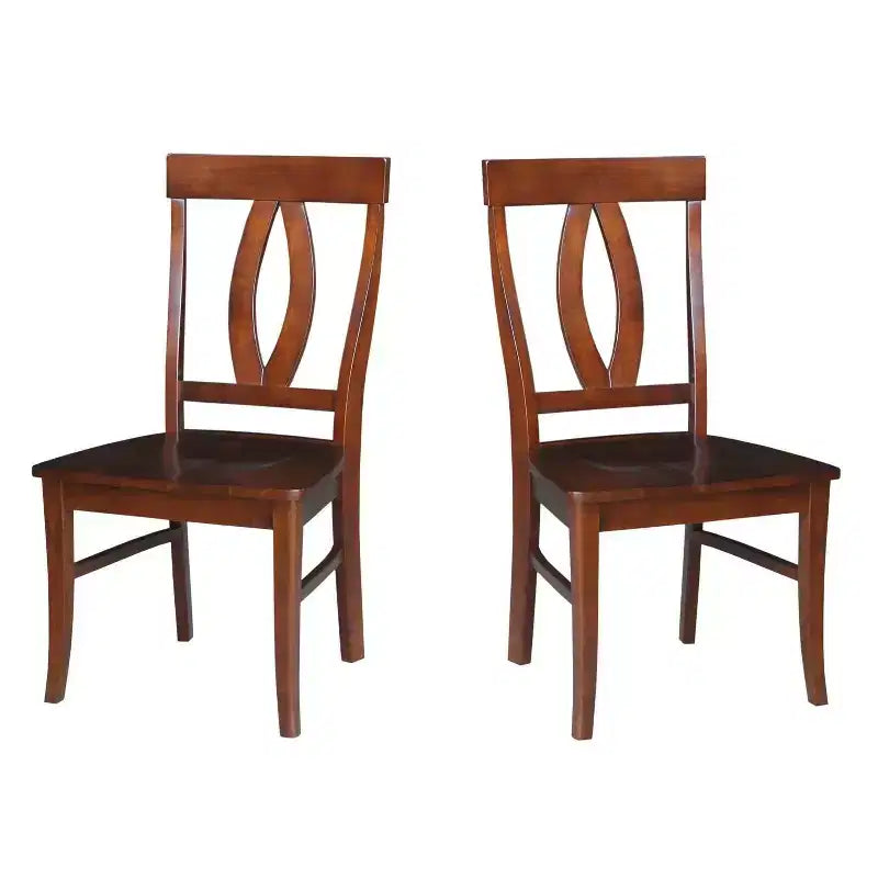 Set di 2 sedie Cosmo Verona Splat Back Espresso - International Concepts