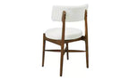 Christopher Knight Home Set di 2 Sedie da Pranzo Everly Moderne in Legno di Gomma e Tessuto Misto Lino, Beige/Noce