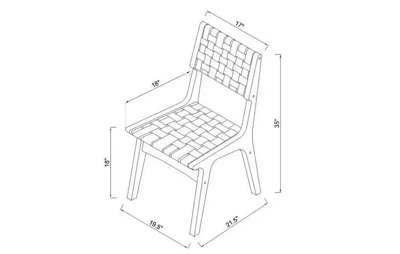 Sedia da pranzo Ceylon in legno naturale - Threshold™