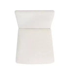 HomePop Set di 2 moderne sedie da pranzo imbottite color crema: tessuto in poliestere, struttura in compensato, pulire le macchie