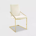 Pitch Performance Velvet Dining Armchair Gold/Ivory - Modway