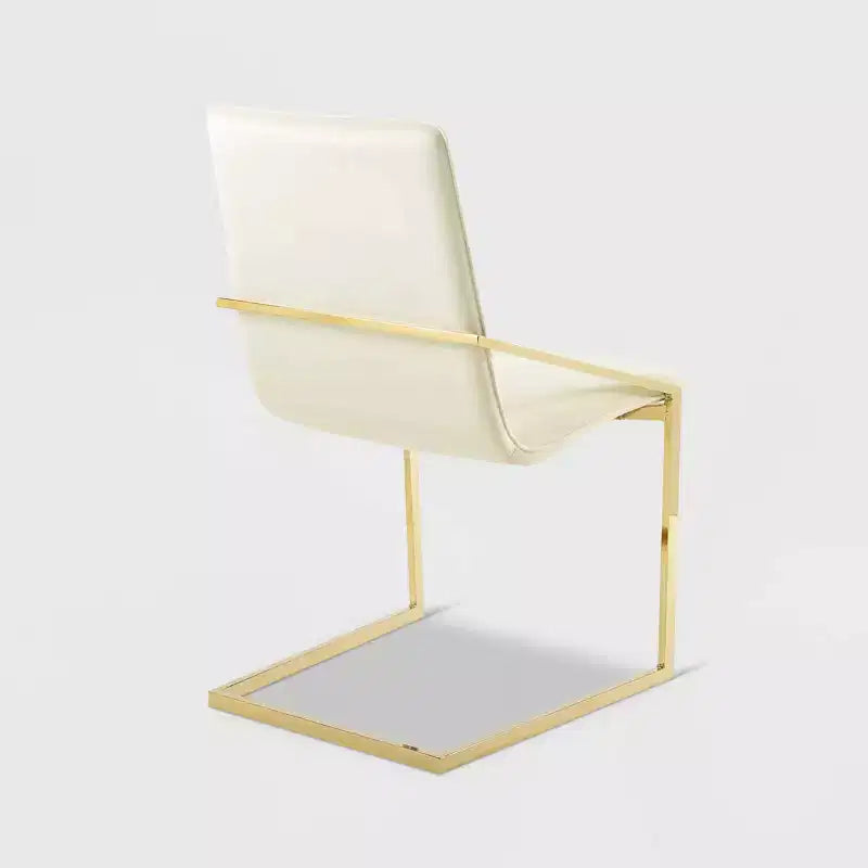 Poltroncina da pranzo in velluto Pitch Gold/Ivory - Modway