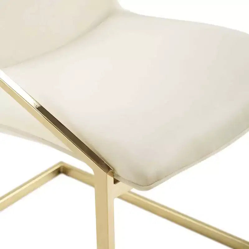 Poltroncina da pranzo in velluto Pitch Gold/Ivory - Modway