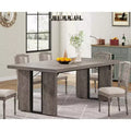 LITTLE TREE 70.9" Rectangular Dining Table Gray